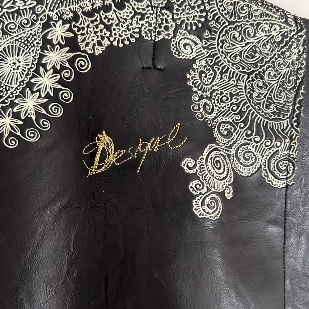 Desigual Black and Gold Tote Bag - Picture 4 of 14